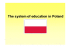 School system Poland